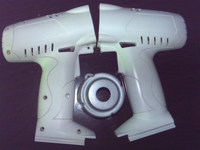 SLS laser powder sintering sample display